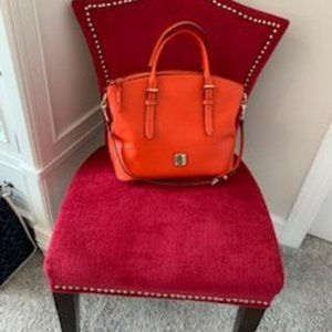 DOONEY & BOURKE SAFFIANO LEATHER SATCHEL IN 'CLEMENTINE'